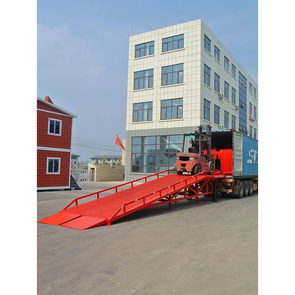 移动式液压登车桥集装箱装卸平台叉车卸货装车爬梯登高桥爬梯跑道
