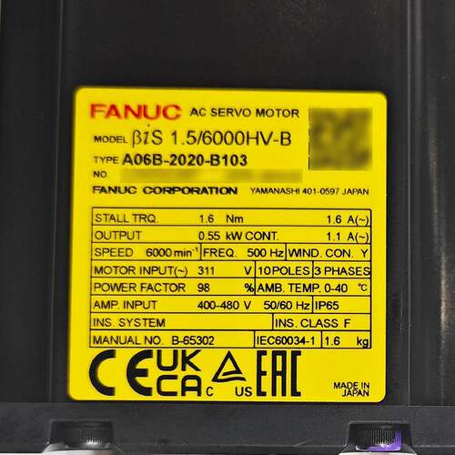A06机B-20 20-BA06B-202103FANUC发床那科原装数控机电马达议价出