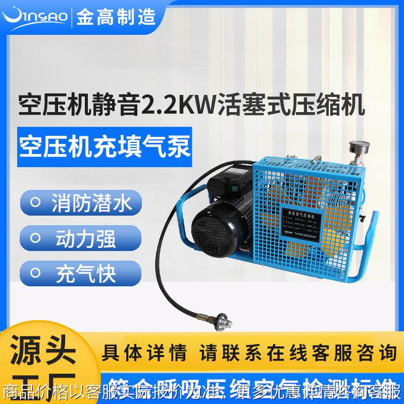 2.2KW充气泵潜水空气充填泵机空压机活塞气泵高压螺杆空气压缩机