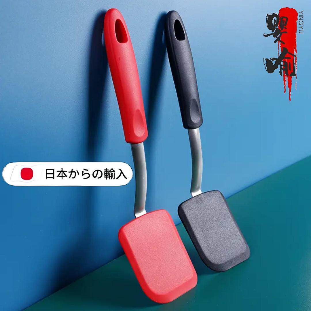 日本不沾锅平底小煎铲矽胶铲子炒菜锅铲不粘涂层炒锅电饼铛烙饼干
