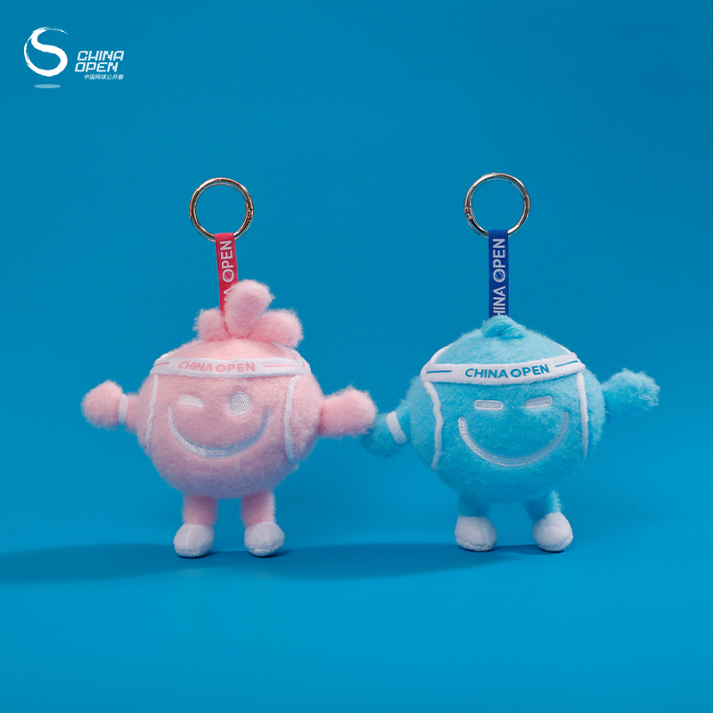 中国网球公开赛CHINA OPEN纪念品周边吉祥物毛绒玩偶包包挂件可爱