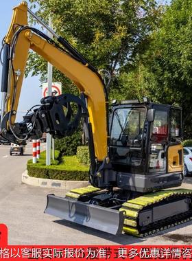 HIGHTOP小型挖掘机厂家 建筑工程农用微型挖沟机 HT65迷你挖掘机