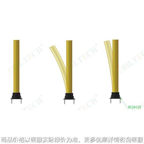 防撞柱固定路桩 路障 隔离柱l栏 防护立柱 交通设施夜光阻车