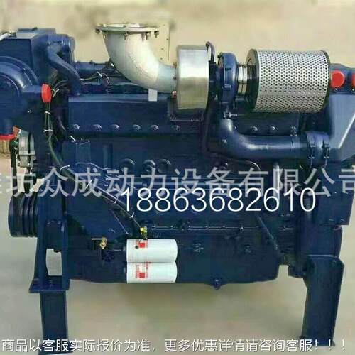 潍坊柴油发匹动机375LZB马力拖网抽35鱼塘养殖沙捕捞船机7厂家源