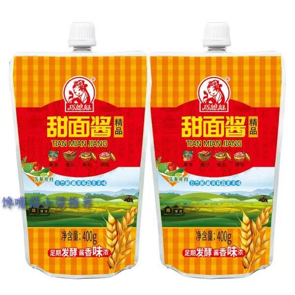 正品巧媳妇袋装甜面酱400g方便实惠美味蘸食蔬菜炒焖炸酱面烤鸭酱