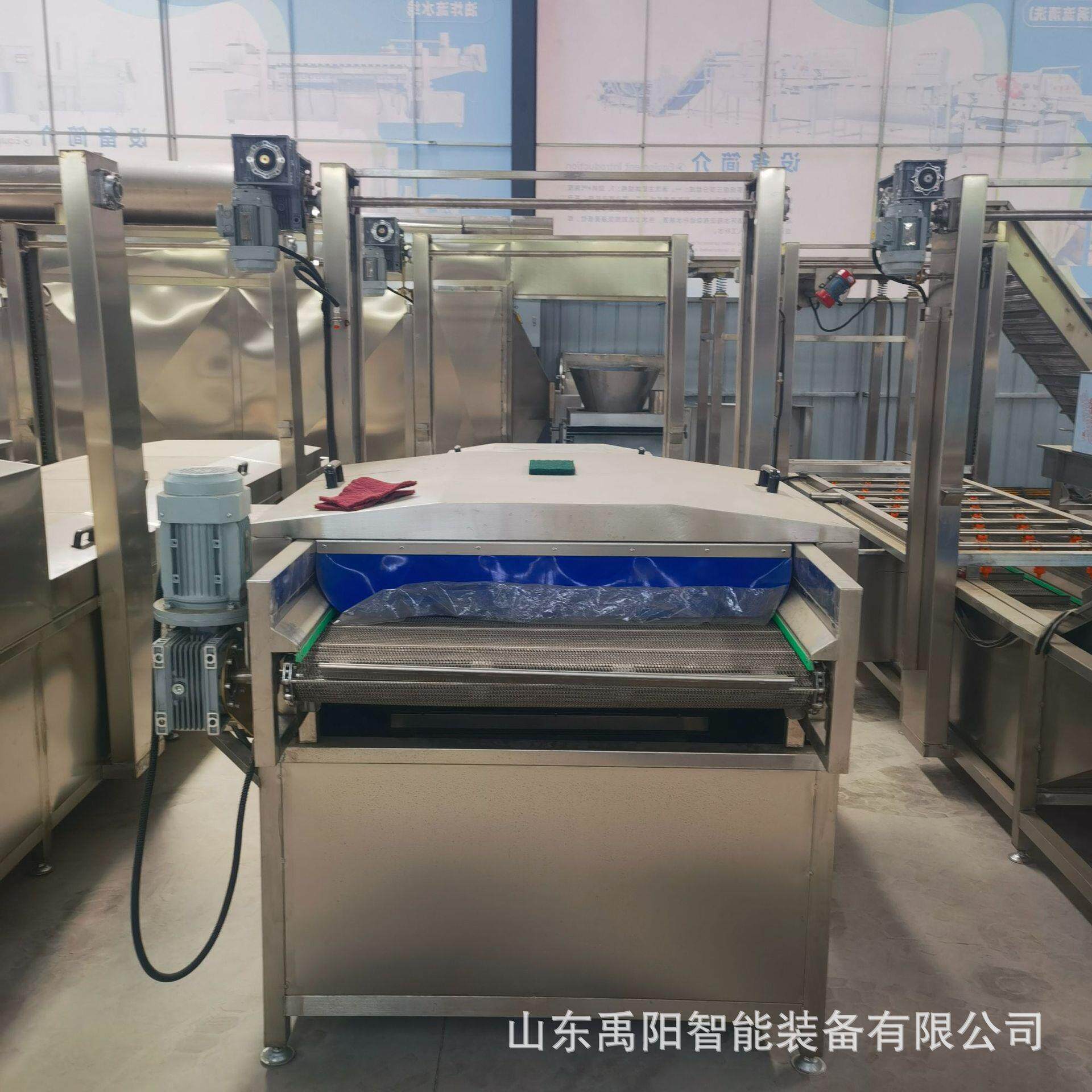 小龙虾蒸煮漂烫机蒸煮杀青流水线蒸发器/吸热器