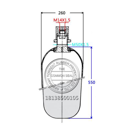 现产货20升皮囊适用hydac蓄器胶囊PARER替GVM代气囊K能厂家生供应