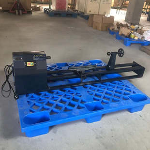 小型木工木旋车床四级皮带调速加工长度1000mm