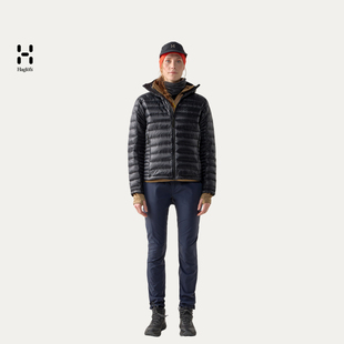 Haglöfs火柴棍L.I.M Down II Hood女子800蓬户外连帽排骨羽绒服