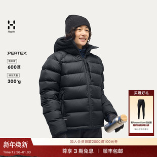 Pertex女子600蓬保暖外套羽绒服 Hood Haglöfs火柴棍Rosson Down