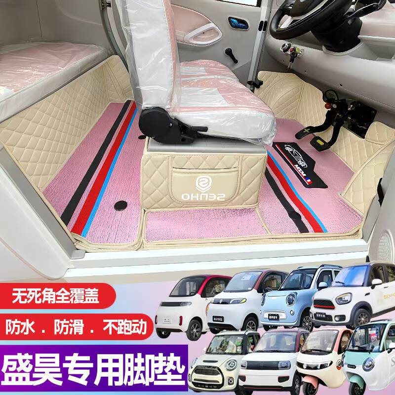 盛昊Q4 S10 宏光MINI卡迪 蜻蜓  iD7 M9专用全包围电车脚垫