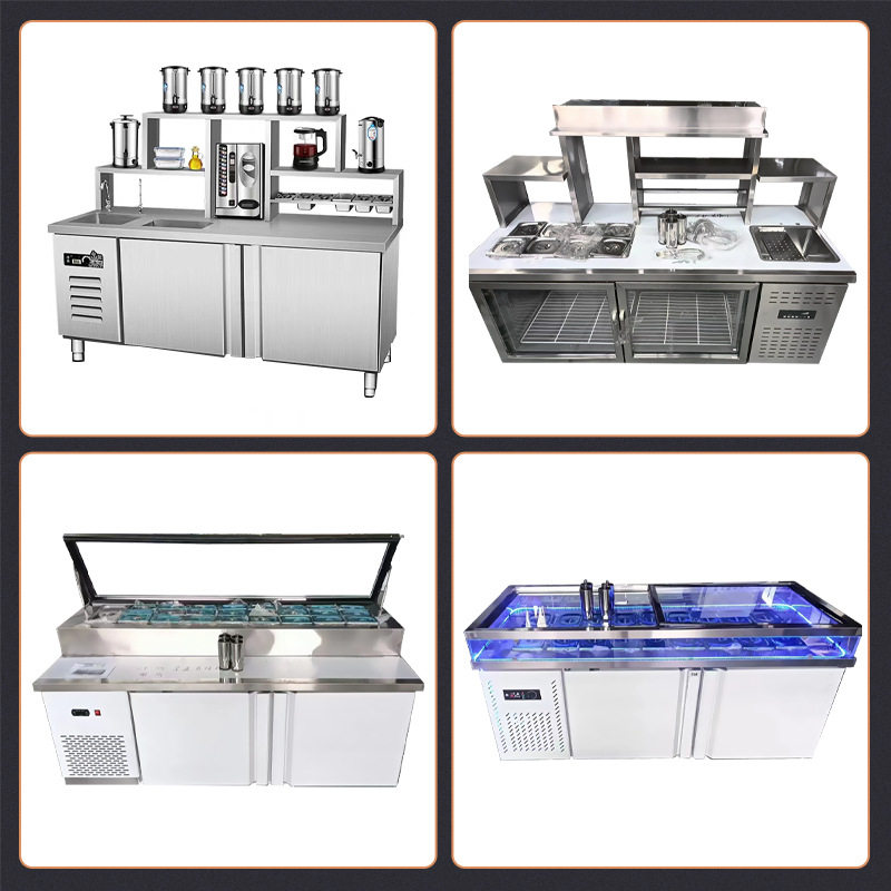 水吧台 异型保鲜工作台冷藏柜商用不锈钢操作台奶茶酒吧水吧台,搬运/仓储/物流设备,立体仓库设备,淘宝优惠券,粉丝福利购,淘宝优惠卷