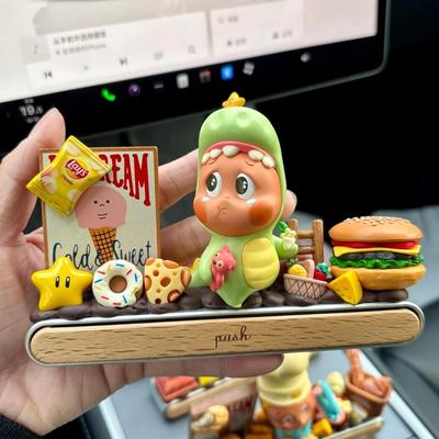 DIY材料包星星人停车牌材料奶油胶材料场景配件盲盒娃娃配件模型