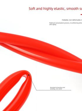 红色硅胶管食品级无味水管吸管耐高温弹性柔软0.5-32mm加厚软管