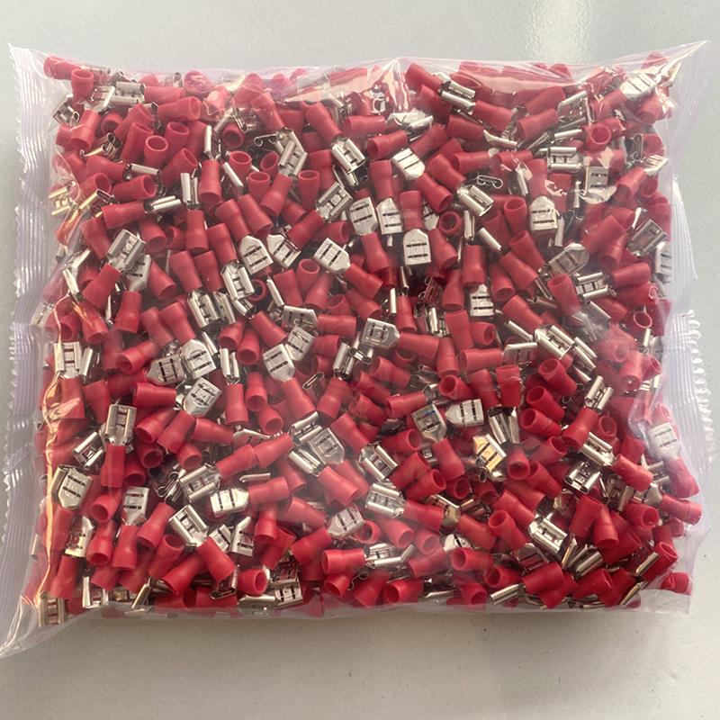 FDD1.25-250冷压接线端子1000祇 6.3插簧线耳母预绝缘端头MPD