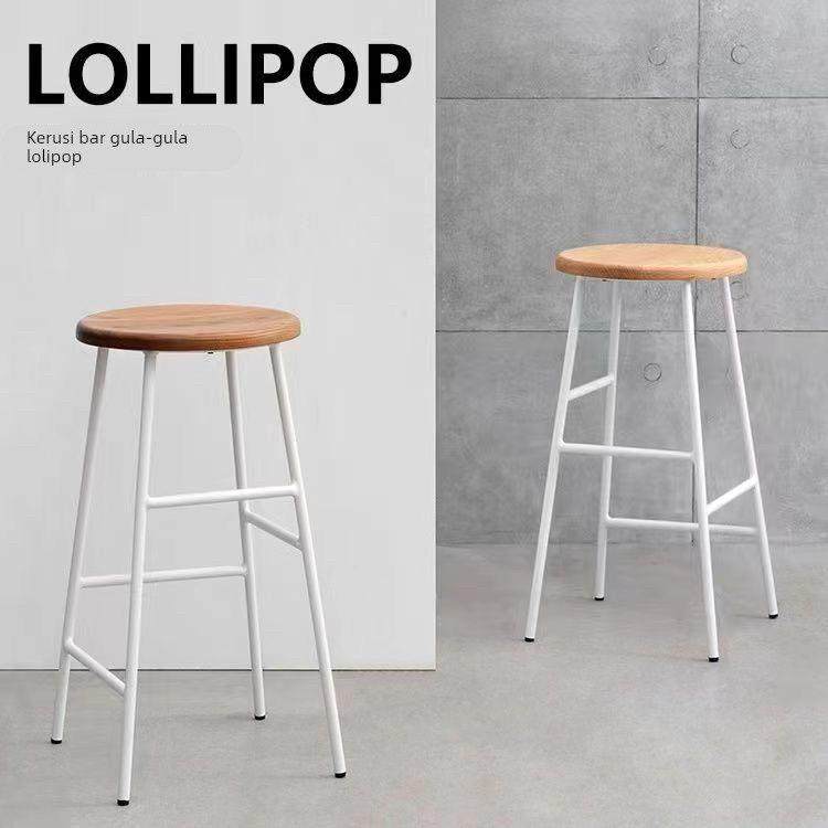 棒棒糖吧椅实木铁艺高脚凳家用创意户外咖啡厅简约现代吧台高脚椅,住宅家具,家用高脚椅,淘宝优惠券,粉丝福利购,淘宝优惠卷