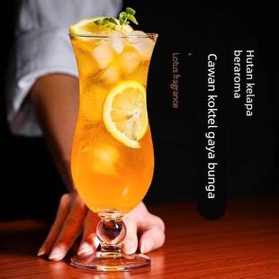 飓风杯鸡尾酒杯椰林飘香杯果汁杯创意高脚杯冷饮杯杯子酒吧调酒杯