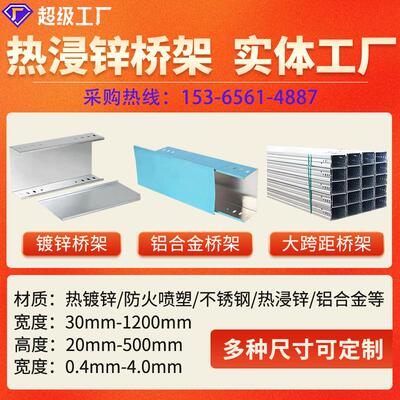 江苏热浸锌桥架竖井加钢制隔板不锈钢梯式线槽防火电缆镀锌