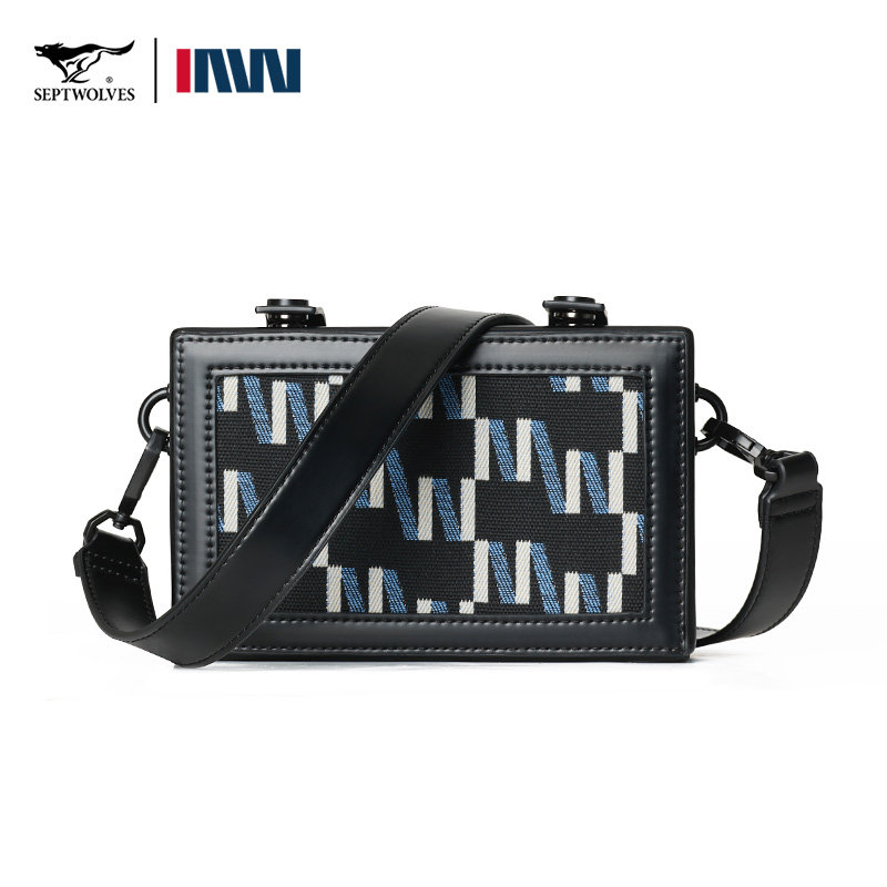 七匹狼正品单肩包女2026新款小众设计感斜挎包方盒子包潮女士挎包