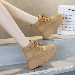 雨土御兰妃女鞋2025秋冬高帮鞋运动鞋厚底增高老爹鞋狂欢季好物