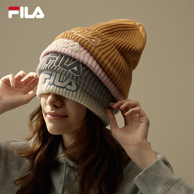FILA斐乐情侣运动针织帽