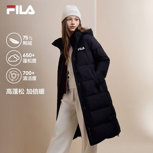 FILA斐乐女士休闲长款羽绒服