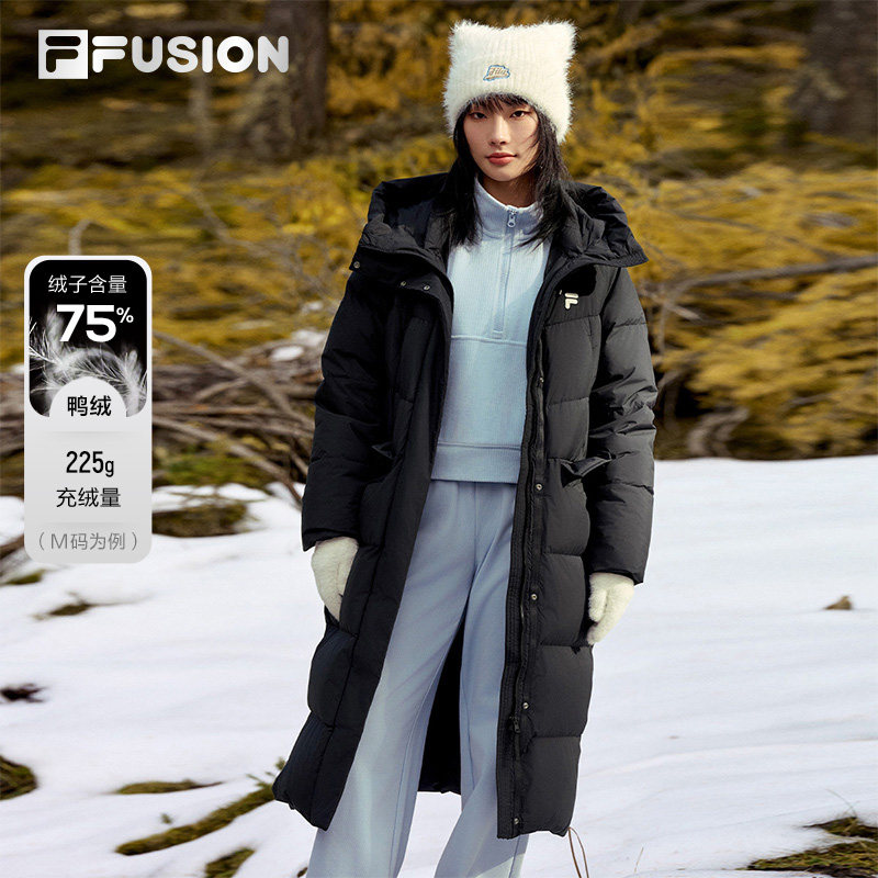 FILAFUSION斐乐女士长款羽绒服