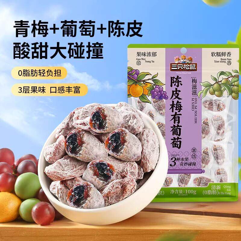 新货_陈皮梅有葡萄100g果