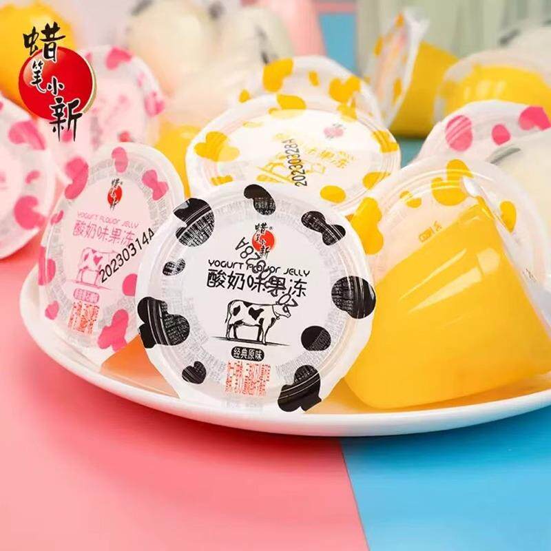 新日期酸奶味果味果冻500g办公室休闲解馋儿童零食品分享