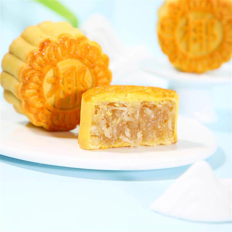 中秋拿酥皮月饼椰皇月饼五