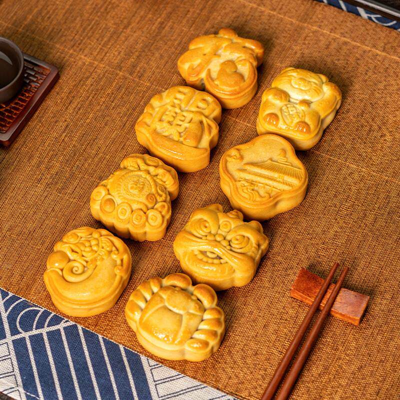 送礼广式月饼散装多口味中秋节老式莲蓉蛋黄伍仁馅企业公司团