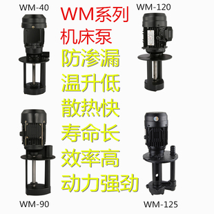 WM散热型三相电泵数控机床循环油泵磨铣车床冷却水泵380V机床油泵