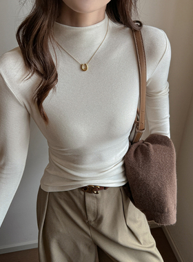 馨之凝半高领/圆领长袖打底衫