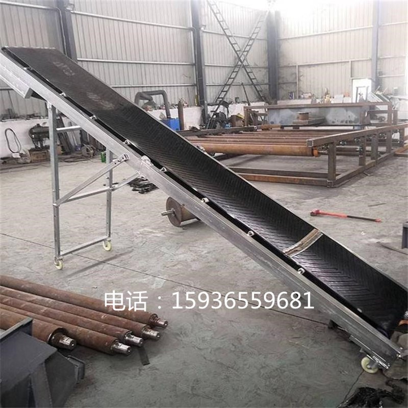 粮食纸箱啤酒装车卸货输送带 移A动升降运输机 小型摺叠皮带输送