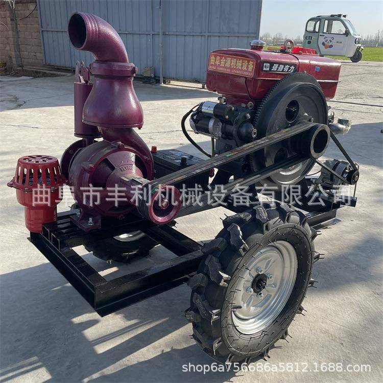 6寸双叶轮柴油抽水泵带滴管微喷高压喷枪高压泵农田灌溉水泵