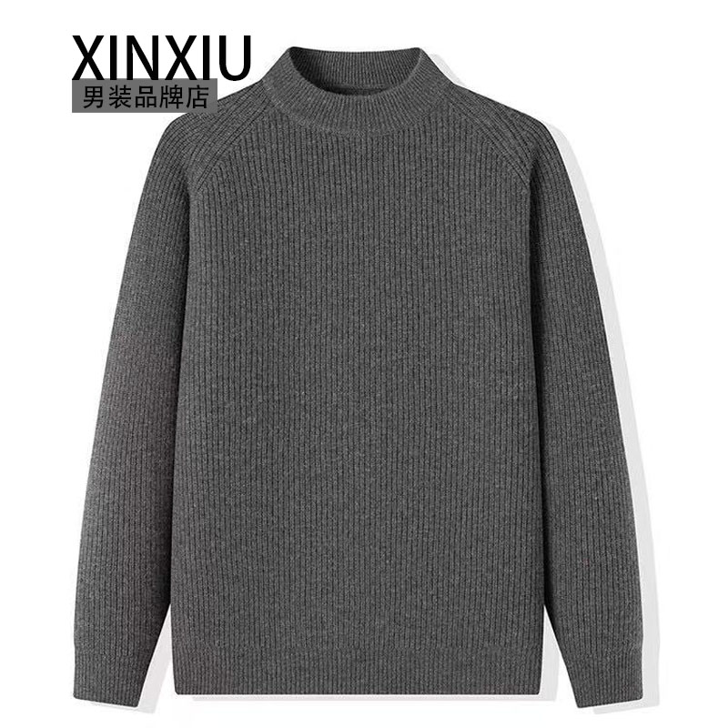 【加厚纯羊毛衫】冬季新男士毛衣