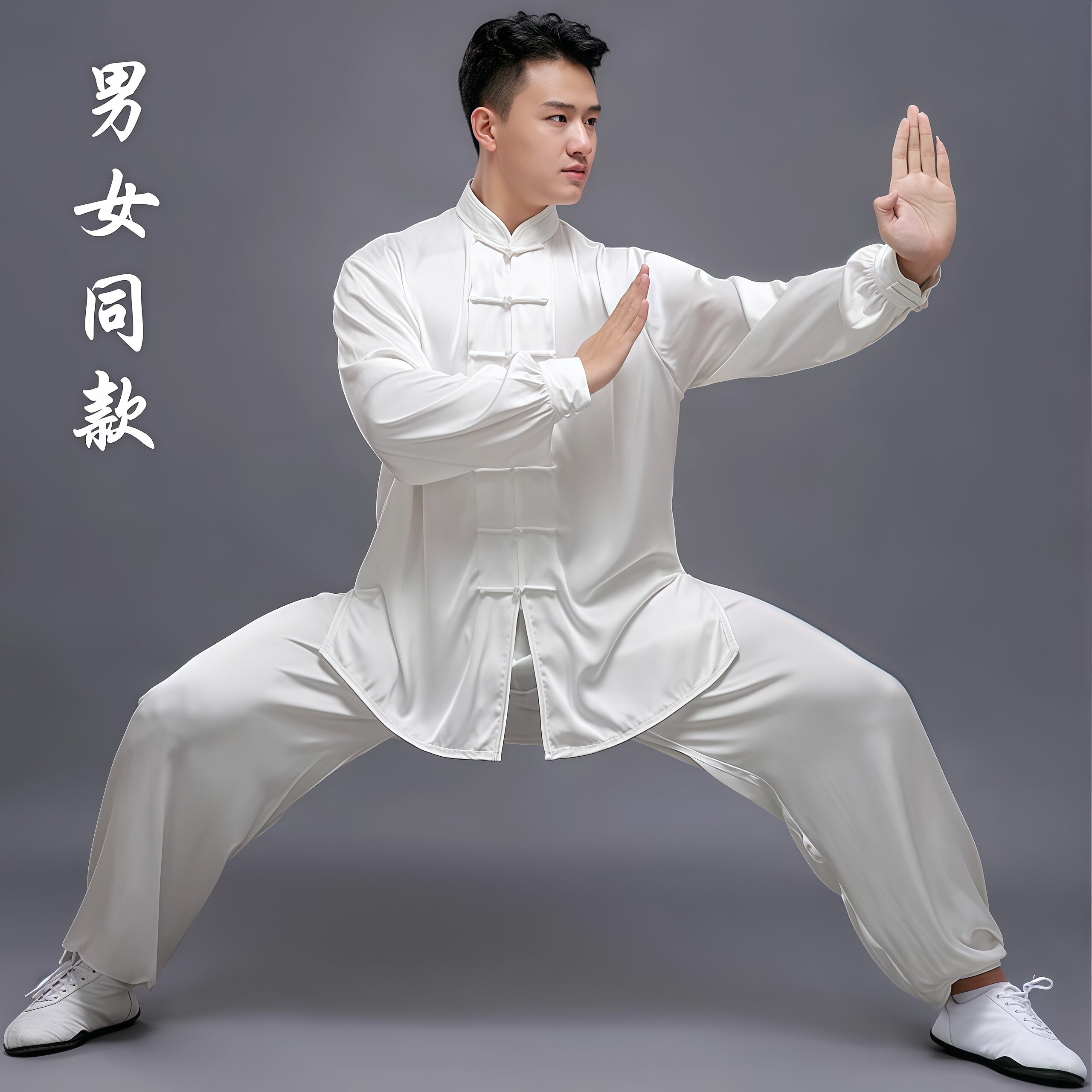 2026夏季新款高端太极服冰丝男女同款太极拳八段锦晨练练功服套装