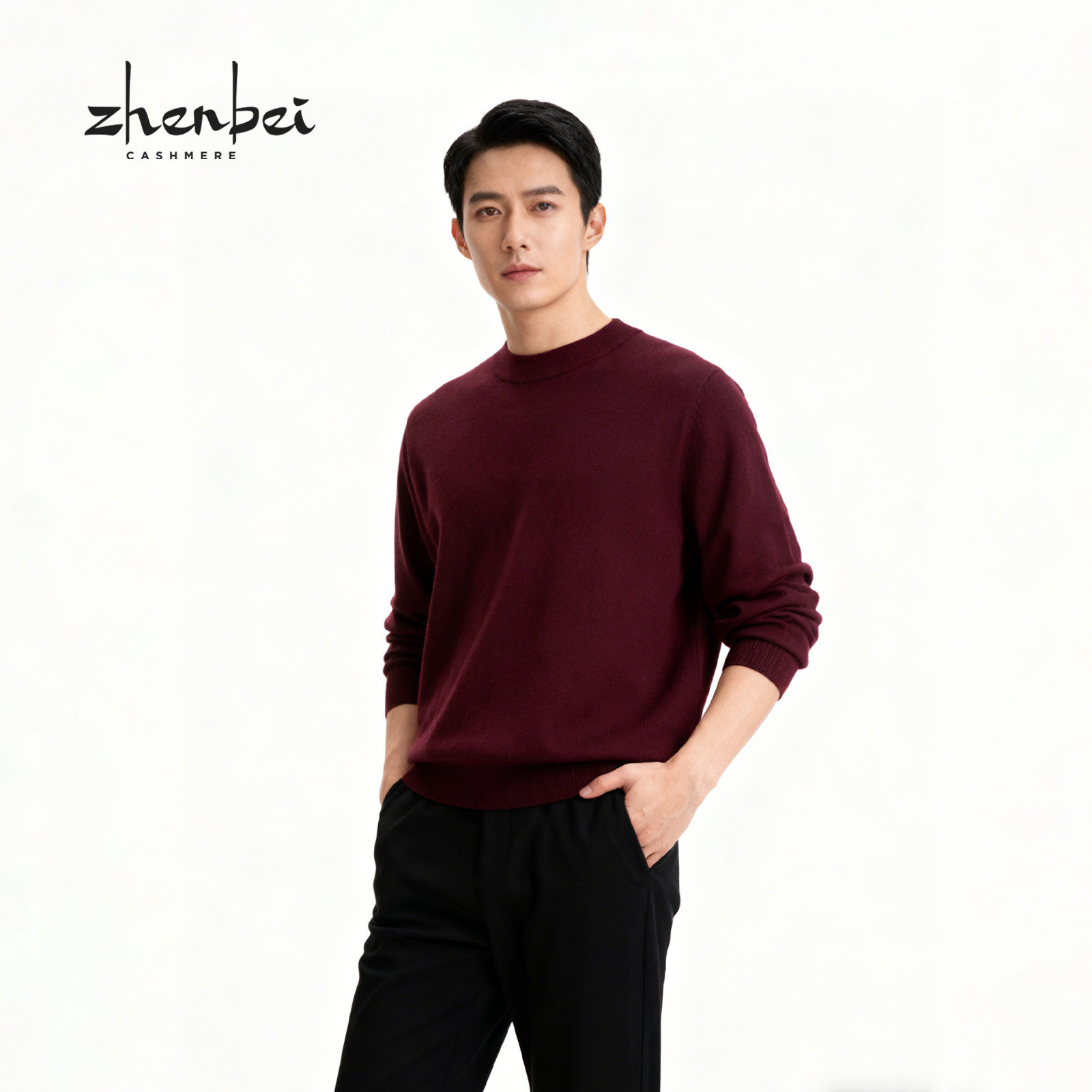 ZB/珍贝秋冬新品专柜同款山羊绒衫男可机洗半高领男衫舒适/10227,男装,针织衫/毛衣,淘宝优惠券,粉丝福利购,淘宝优惠卷