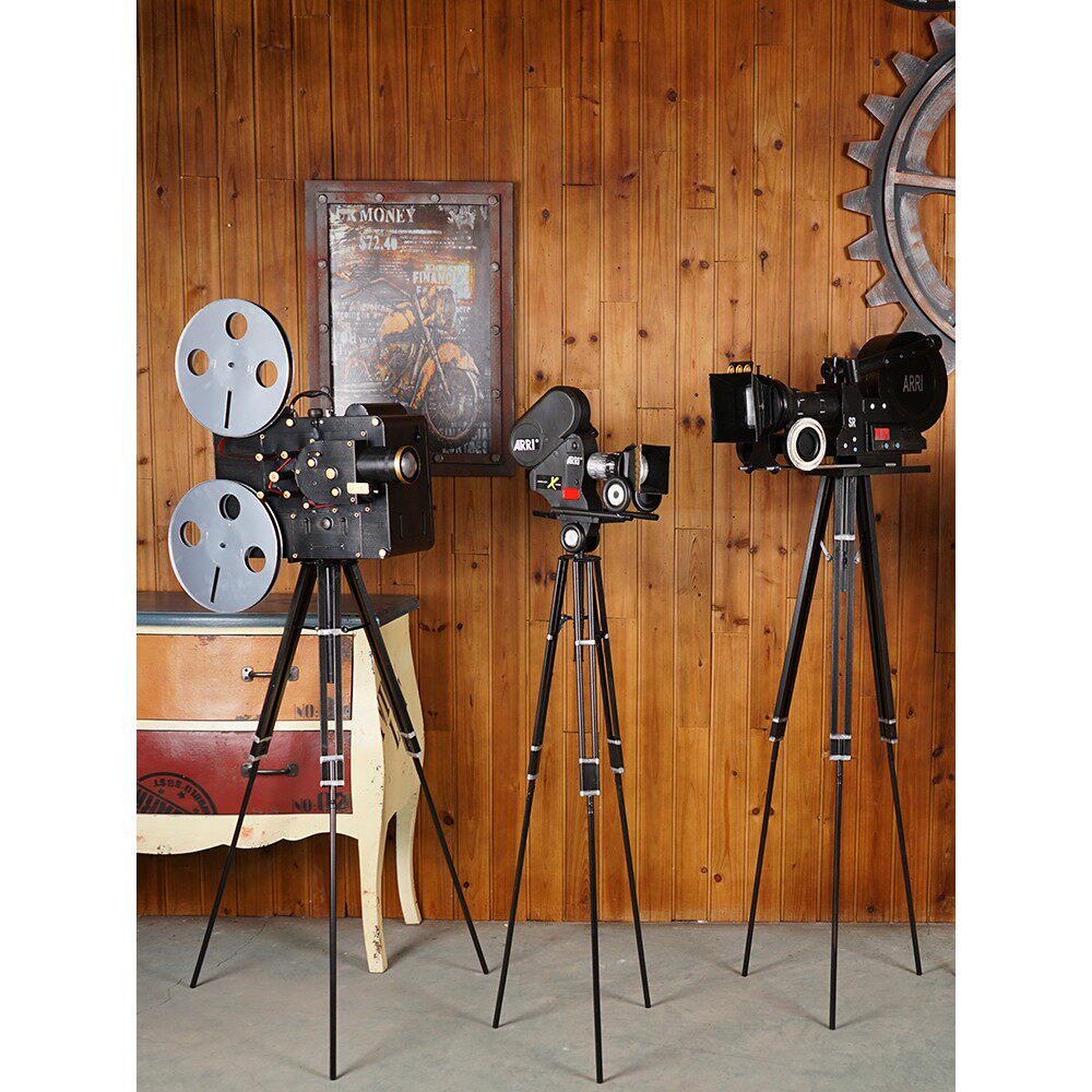 怀旧电影机摆件老式放映机摄像机照相机模型复古胶片场景布置道具