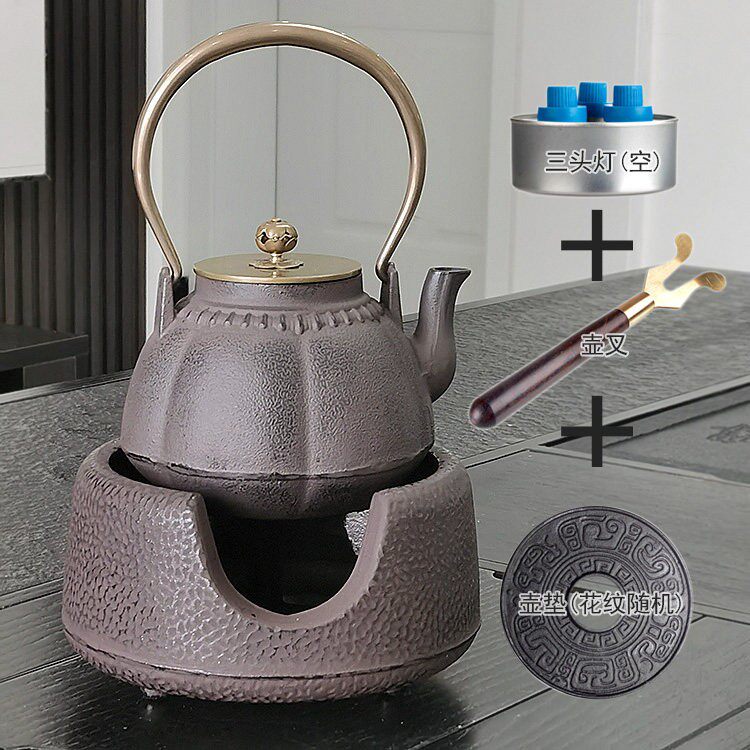 伍德炉子功夫茶具南部铁器取暖家用木炭加热泡茶炉铁壶炭炉风炉围