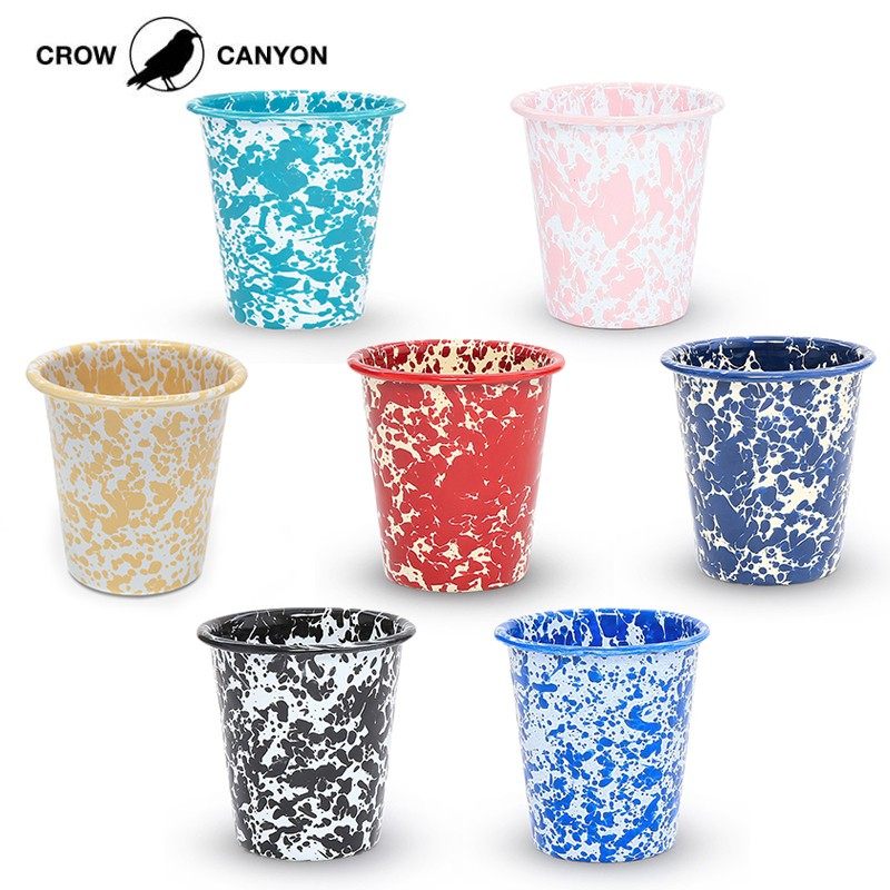 现货Crow Canyon Home搪瓷琺瑯复古茶杯水杯咖啡杯饮料啤酒杯