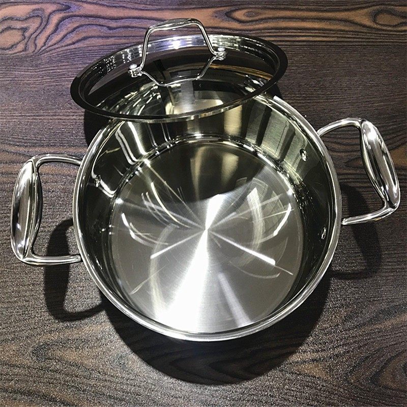 304不锈钢双耳火锅家用清汤锅商用加厚火锅锅子涮电火锅燃气电磁,厨房/烹饪用具,火锅,淘宝优惠券,粉丝福利购,淘宝优惠卷