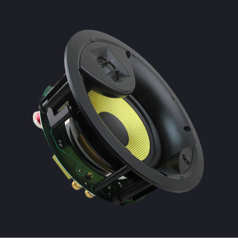 6.5寸HIFI发烧级定阻三分频无边框吸顶喇叭天花吊顶背景环绕音响