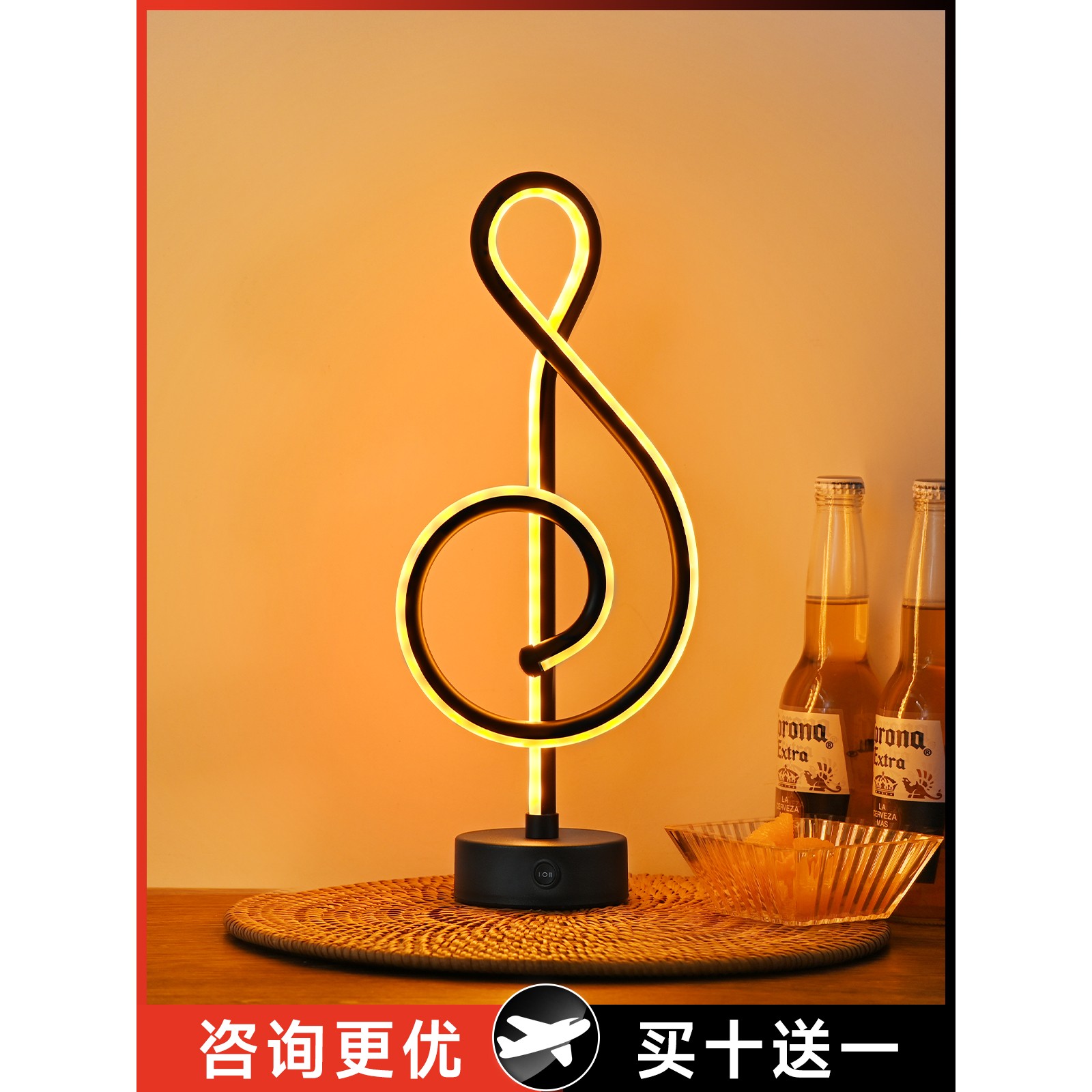 充电酒吧台灯led创意个性ktv咖啡餐厅清吧装饰个性小夜灯酒吧桌灯