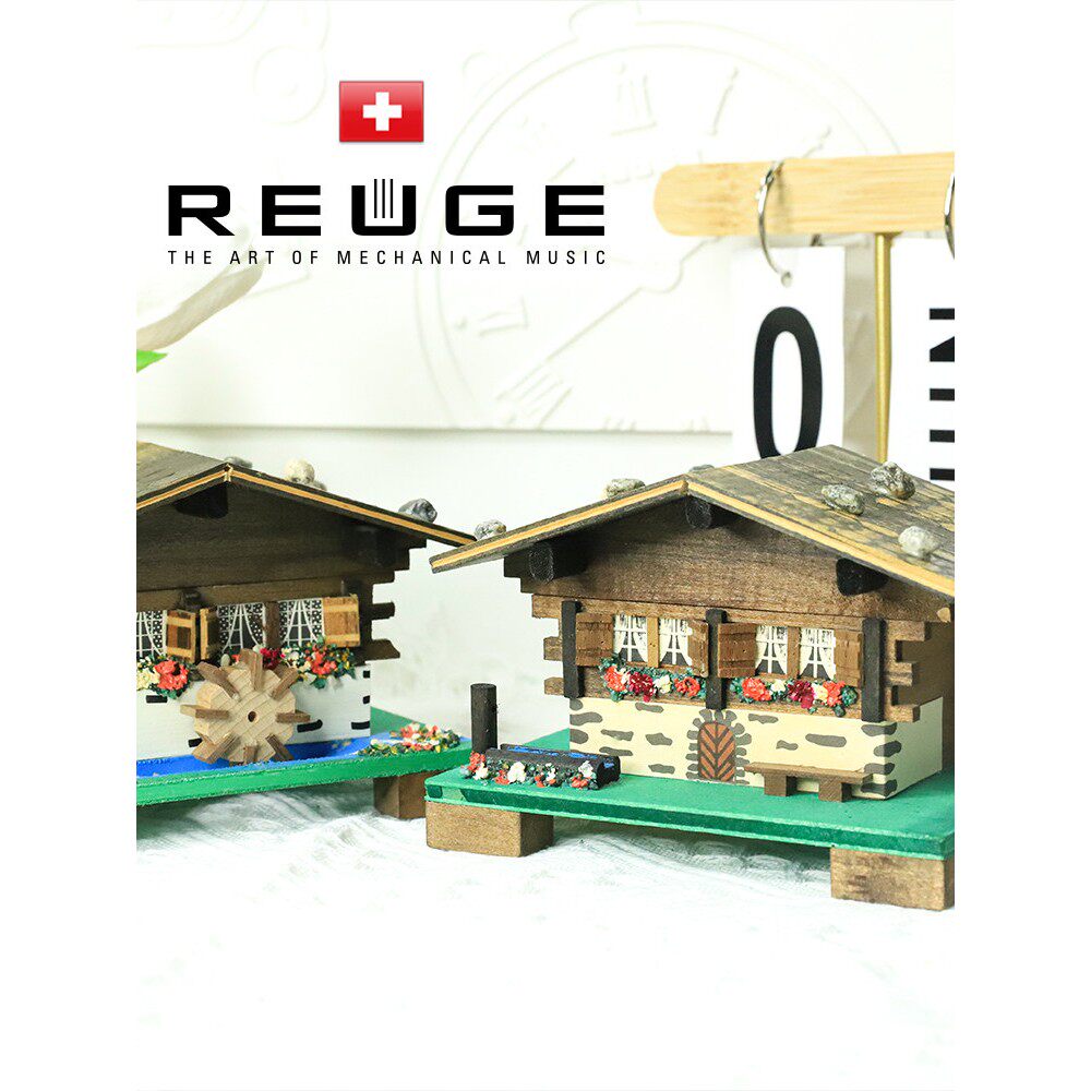 瑞士御爵REUGE小木屋18音八音盒正版进口送女友生日礼纪念品
