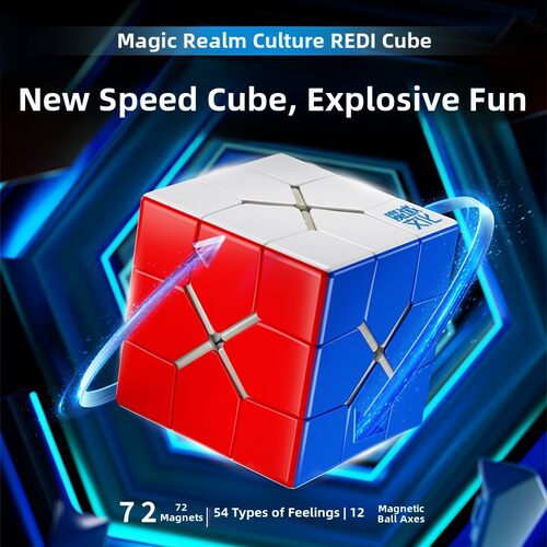魔域 Redi 球轴磁力魔方三阶异形趣味高难度顺滑学生成人益智玩具