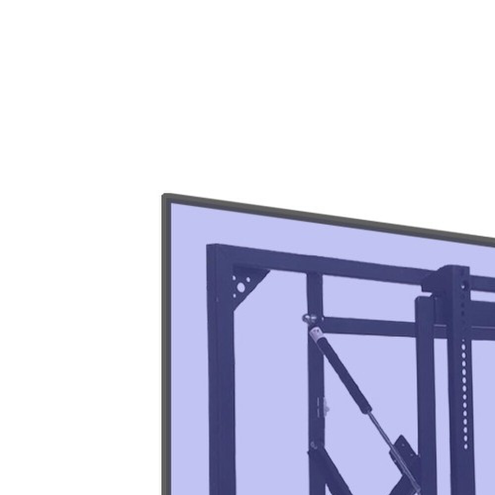 65 75 86 98寸液压前维护电视机拼接屏广告机嵌入式伸缩支架挂架