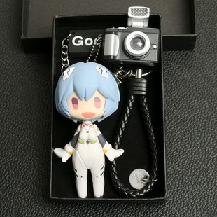 EVA福音战士钥匙扣公仔挂件绫波丽明日香真希波二次元动漫礼物