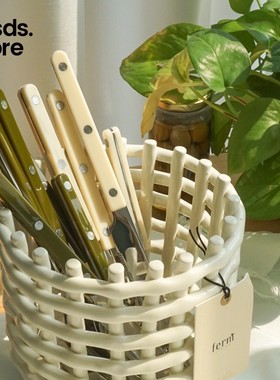 法国Sabre Paris小酒馆青厥绿色不锈钢刀叉勺牛排3件套质感西餐具