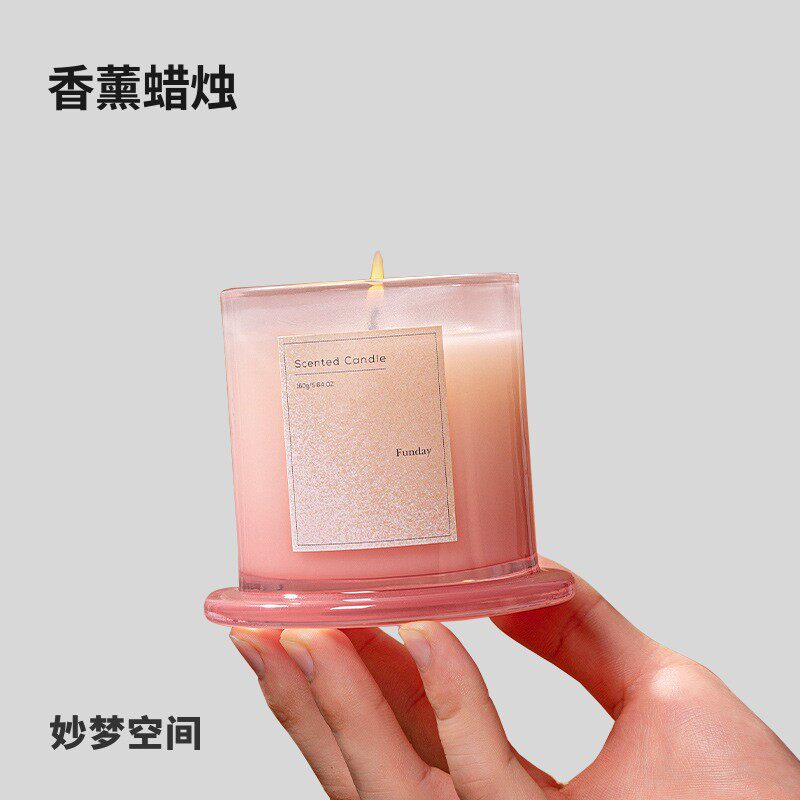 香薰蜡烛香料高级感新婚生日金钟罩伴手礼大豆蜡创意家居摆件礼物